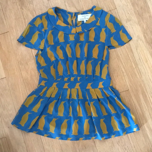 Adelie Penguin Blouse by Charlotte Taylor - Picture 2 of 7